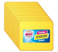 SOL 12 Pack Yellow Dusters Bulk 50 x 40cm - Traditional Duster Lint Free - Ideal for Oiling Wood Window Car Duster Multi Surface Cleaner Dusting Cloth Kitchen Cloth, 12 Pieces