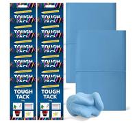 SOL 12 x 150g Tough Tack Adhesive Putty - 1800g Reusable Blue Wall Tacks for Posters, Photos & Crafts - No Mark, Washproof, Invisible Sticky Adhesives for Home, Office & School Projects