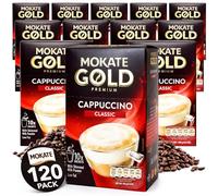 SOL 120pk (12 x 10pk) Mokate Instant Coffee Sachets, Cappuccino Classic Flavour, Individually Wrapped Convenience, Enjoy Hot or Cold, Perfect for Home, Office, Travel, or On-the-Go