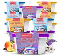 SOL 12pk 400ml Interior Dehumidifiers in Lavender, Citrus or Rose Scent | Windor Moisture Absorber for Home, Wardrobe, Damp Traps Condensation Absorbers Window, Mini Dehumidifier Disposable