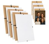 SOL 12pk A4 Clip Frames, 8x12 Frameless Clip Picture Frames, Poster, and Certificate Display, Durable Clip Frame A4 Clear Non Glass Shatter Resistant for Home & Office, Metal Clip Frame for Sleek
