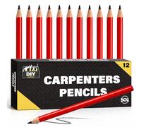 SOL 12pk Carpenter Pencils - Durable Marking Pencils for Builders, Joinery, Electricians & DIY Projects - Ideal for Construction, Tradesmen, and Woodworking Tasks