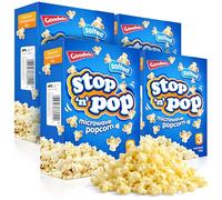 SOL 12pk x 85g Stop 'n' Pop Microwave Popcorn Kernels, Salted Popcorn Microwave Pop Corn, Ready in Minutes Tasty Snack for Family Movie Nights, Easy to Prepare, Ideal for Sharing Fun Moments at Home