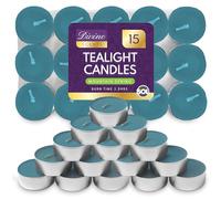SOL 15pk Mountain Spring Scented Tea Light Candles Long Burning - 3.5 Hour Burn Time, Ideal for Home, Relaxation, Spa, Massage, Romantic Dinners, Weddings, Anniversaries, Festive Decor & Cosy Evenings