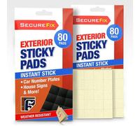 SOL 160pk Exterior Double Sided Sticky Pads 2x2cm Adhesive Strips Strong Mounting Squares Foam Backed Tape for Home Office Wall Decor Craft DIY Fixing Secure Hold Easy Apply