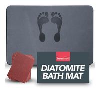 SOL 1pk Diatomite Bath Mat, 60cm x 40cm Quick Drying Stone Rug for Toilet and Shower, Absorbs Water Fast, Slip Resistant, Durable, Sleek, Non Toxic Design for Modern, Stylish, and Functional Bathrooms