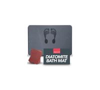 SOL 1pk Diatomite Bath Mat, 60cm x 40cm Quick Drying Stone Rug for Toilet and Shower, Absorbs Water Fast, Slip Resistant, Durable, Sleek