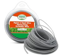 SOL 1pk Heavy Duty Strimmer Wire - 3mm Trimmer Line - Grass Trimmer Wire | 3mm Strimmer Wire for Petrol & Electric Trimmers - Extra Strong Strimmer Wire with Steel Core, 41m for Thick Grass 1pk