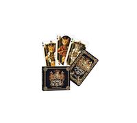 SOL 1pk Noble Cats Playing Card Deck, Unique Poker Theme Art, Smooth Finish UK Standard Size Pack, Durable Plastic Build For Home Or Cool Travel Games