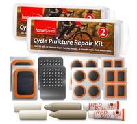 SOL 20pcs Cycle Puncture Repair Kit, Bicycle Tyre and MTB Tire Self-Adhesive Patches and Glue Accessories for Bike Puncher Inner Tube, Rubber Scabs for Road Cyclists, Lightweight for Easy Repairs