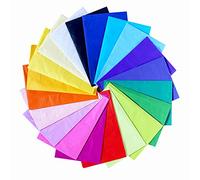 SOL 20pk Large Colourful Tissue Paper Sheets for Wrapping Gifts, 66cm x 50cm - Packaging, Gifting, Crafting, Bright Rainbow Art Papers, Party Decoration, Birthday, Christmas & New Year Gift Bags
