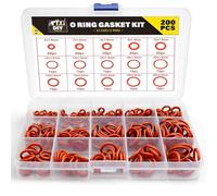 SOL 225 Piece O Ring Tap Washer Assortment Kit Rubber Sealing Gaskets for Mixer Taps Plumbing Repairs Assorted Sizes DIY Maintenance Leak Prevention Household Plumbing Spare Parts