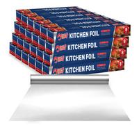 SOL 24 Rolls, 8M Each -192M Aluminium Foil Bulk Pack, Non-Stick, Silver Kitchen Foil For Wrapping, Grilling & Bbq