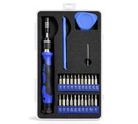 SOL 24pcs Precision Screwdriver Set Small Repair Tools Torx T1 T2 T3 T4 T5 T6H T8H T9H T10H T15H Slotted SL1 SL1.5 SL2 Phillips PH000 PH00 PH0 Tri Point Y0.6 Y1.5 P2 P5 for Phone Laptop Glasses Repair
