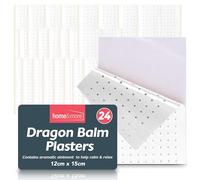 SOL 24pk Dragon Balm Plasters 12x15cm Adhesive Heat Patches - Soothes Back, Neck, Shoulder & Muscle Pain - Deep Penetrating Heat, Reduces Discomfort, Stays Secure, Helps Sleep, Long-Lasting Relief