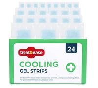 SOL 24pk Migraine Cooling Patches for Adults - Immediate Relief Cool and Soothe Headache Strips, Gentle Non-Medicated Care, Soft on Skin, Long-Lasting, Multi-Purpose, Convenient and Travel-Ready