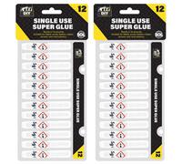 SOL 24Pk Single Use 15G Instant Multipurpose Adhesive For Plastic Wood Metal Strong Bonding Glue For Quick Repairs And All Purpose Use