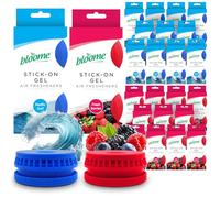 SOL 24pk Stick-On Air Fresheners - Odour Eliminator for Bins, Kitchens & Rooms, Wheelie Bin Freshener Deodoriser, Long-Lasting Bin Odour Remover for Indoor & Outdoor Use