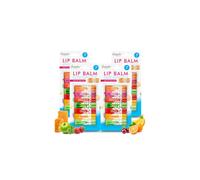 SOL 28pk Lip Balm Set Flavoured Moisturiser for Lips with Beeswax & Vitamin E - Lip Care Gift Set Fruity Flavours for Dry Chapped Lips