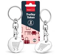 SOL 2pcs Shopping Trolley Token UK - Universal Fit - Trolley Coin Keyring