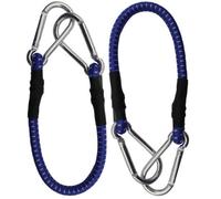 SOL 2Pk Bungee Cords 30Cm With Carabiner - Elastic Straps And Clips