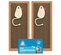 SOL 2pk Cat Scratching Board Cardboard Scratcher For Cats (2pk 37x12cm Cat Scratching Board)