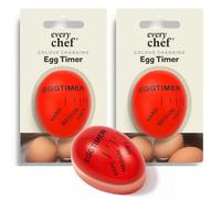 SOL 2pk Colour Changing Egg Timer - Heat-Sensitive Boil Timer for Soft, Medium & Hard Eggs - Reusable Kitchen Gadget for Perfect Eggs Every Time - Visual Cooking Aid for Precision Timing