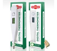 SOL 2Pk Digital Thermometer For Adults, Children & Thermometer For Baby Temperature - Medical Thermometer - Oral Thermometer