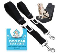 SOL 2pk Dog Seat Belts For Cars UK, 70cm Adjustable Seatbelt Harness Strap for Dogs, Durable Nylon with Secure Clip-On Design, Car Harness for Dogs UK, Snug Fit for Any Breed Size, Easy to Install