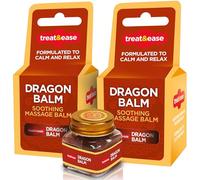 SOL 2pk Dragon Balm 60g, Tiger Red Balm, Massage Balm Rub, Heat Rub for Pain Relief, Muscle Rub, Headache Balm, Cream for Back Pain, Neck & Shoulder Rub, Oriental Balm + SOL Sticker