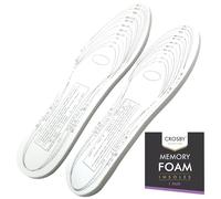SOL 2pk Memory Foam Insoles for Women & Men - 1 Pair (2 Insoles) Trim-to-Fit Cushioned Inner Soles for Trainers, Work Boots, Walking Shoes, Designed for Improved Fit, In-Shoe Stability & Daily Comfort