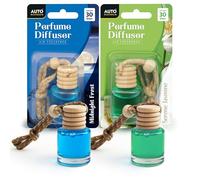 SOL 2pk Perfume Diffuser Car Air Freshener, Serene Jasmine and Midnight Frost Scent, Long-Lasting Cologne Fragrance for Women Men, Car Accessories, Travel Gift, Eliminates Odours