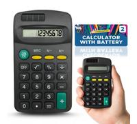 SOL 2Pk Pocket Basic Calculator, 6.5Cm X 11.5Cm