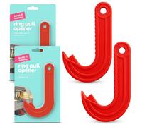 SOL 2pk Ring Pull Opener - Easy Opening Tool for Drinks, Tins & Tabs - Durable Handheld Kitchen Gadget for Seniors, Camping, Picnics & Everyday Use - Compact & Portable Design