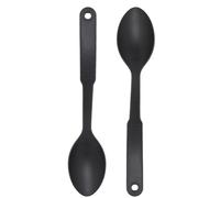 SOL 2pk Serving Spoon - Durable Plastic Kitchen Utensils for Cooking and Food Prep - Heat Resistant Design for Soups, Stews, Stirring & Mixing - Easy Clean, Lightweight Everyday Use
