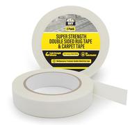 SOL 2pk Super Strength Double-Sided Rug & Carpet Tape - Extra Strong Adhesive, Heavy-Duty Grip, Residue-Free, Long-Lasting Hold for Hardwood Floors, Tiles, Stairs & Area Rugs