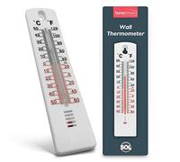 SOL 2pk Wall Thermometer, Indoor and Outdoor Room Temperature Monitor, Easy-to-Mount Design for Easy Installation on Any Wall, Durable Design, Precise & Accurate Readings for Home & Greenhouse