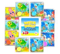 SOL 2pk Water World Adventure, Handheld Aqua Toss Ring for Kids, Compact Hand Held Hoop Game for Car Journey, Pocket Retro Entertainment Travel Toy, Quiet Activity for Focus and Stress Relief