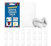 SOL 3,600g White Tough Tack, White Tack Non Marking Walls Reusable Multpipurpose Adhesive Waterproof Invisible Adhesive Putty, Easy to Use Ideal in Home Decoration, School Projects & Crafting(24x150g)