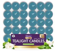 SOL 30pk Mountain Spring Scented Tea Light Candles Long Burning - 3.5 Hour Burn Time, Ideal for Home, Relaxation, Spa, Massage, Romantic Dinners, Weddings, Anniversaries, Festive Decor & Cosy Evenings