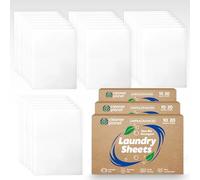 SOL 30x Unscented Laundry Detergent Sheets, Washes Up to 60 Loads - Eco Washing Strips for Everyday Use and Travel, Leaves Clothes Fresh & Clean with No Sticky Liquids or Plastic Waste