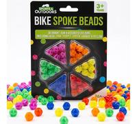 SOL 36pcs Bike Accessories Kids Spoke Beads, Multicoloured Bicycle Spokey Dokeys, Bright and Fun Assorted Colours, Easy to Use Plastic Clip Wheel Reflectors for Girls and Boys