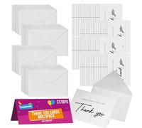 SOL 36pk Thank You Cards Multipack with Envelopes - A6 Greeting Cards for Weddings, Birthdays, Graduations & More - Blank Inside for Personal Messages, Elegant Design, Ideal for All Ages & Occasions