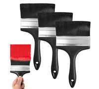 SOL 3pk 5 Inch Paint Brush Wide Paintbrushes Decorating Tool for Fences Masonry Tool Set for Walls Decking Sheds Exterior Surfaces DIY Home Projects Durable Bristles Smooth Finish