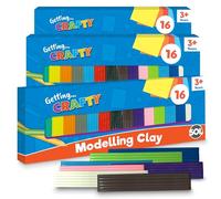 SOL 3pk Modelling Clay for Kids 16 Assorted Colours - Soft Play Clay Kit for Kid, Promotes Creativity and Sensory Play, Ideal for Crafts, School Projects, Anxiety Relief, Gift and Party Giveaways