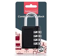 SOL 4 Digit Combination Padlock - Heavy Duty Number Padlock Outdoor Use, Weatherproof Lock for Gym, Locker, Shed & Toolbox - Secure Resettable Code Lock for Travel, Gates & Storage
