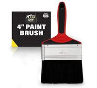 SOL 4 Inch Paint Brushes Decorating Tool Fence Paint Brush Paintbrushes for Walls Decking Sheds Exterior Surfaces DIY Projects Durable Bristles Smooth Finish Easy Grip Handles