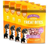 SOL 400g Training Treat Bites Chicken Flavour, Low Calorie Chicken Dog Treats for Medium Dogs & Puppies, Savoury High Protein & Easy to Digest Bite-Sized Reward Snacks in Resealable Pack
