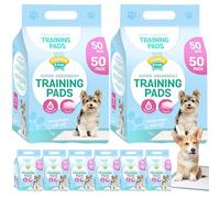 SOL 400pk Puppy Training Pads - 45x60cm Absorbent Dog Training Pads for Indoor and Outdoor Use - Leak-Proof, Odour-Controlled Disposable Pet Pee Pads