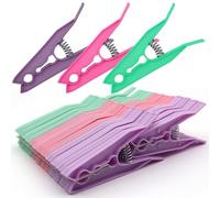 SOL 48pk Jumbo Clothes Pegs, Extra Strong Large Plastic Laundry Clips for Washing Line, Assorted Colours with Soft Grip, Weather Resistant in Storm Conditions, Versatile for Clothing, Towel, and Jeans